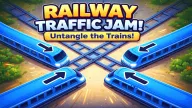 Play Railway Traffic Jam! Untangle the Trains! now!