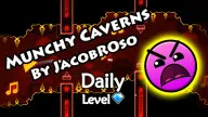 Play Geometry Dash Munchy Caverns now!