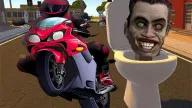 Play Skibidi Toilet Moto Bike Racing now!